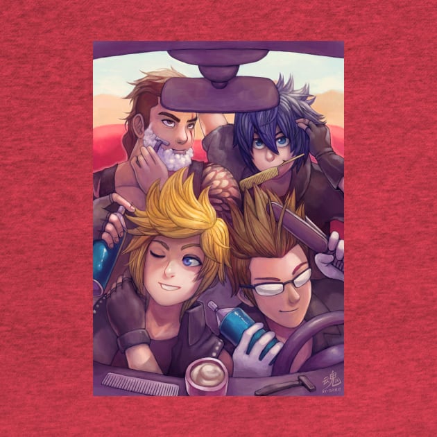 Four Guys in a Car by RySpirit